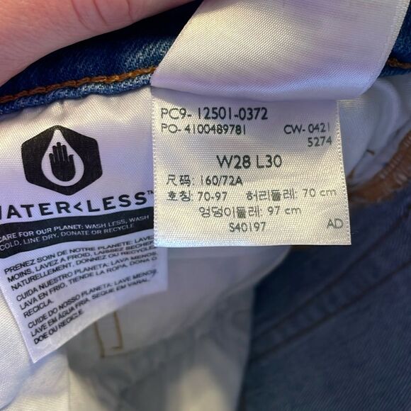 Levi’s 501 Original Fit Button Fly Distressed Jeans 28 - Picture 2 of 3